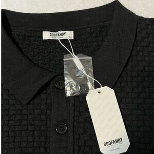 Knit Polo Shirt Long Sleeve Sweater Polo Lightweight Fashion Casual Collard 3XL